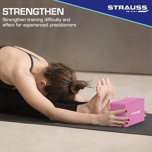 Strauss Yoga Block, (Pink) - Image 4
