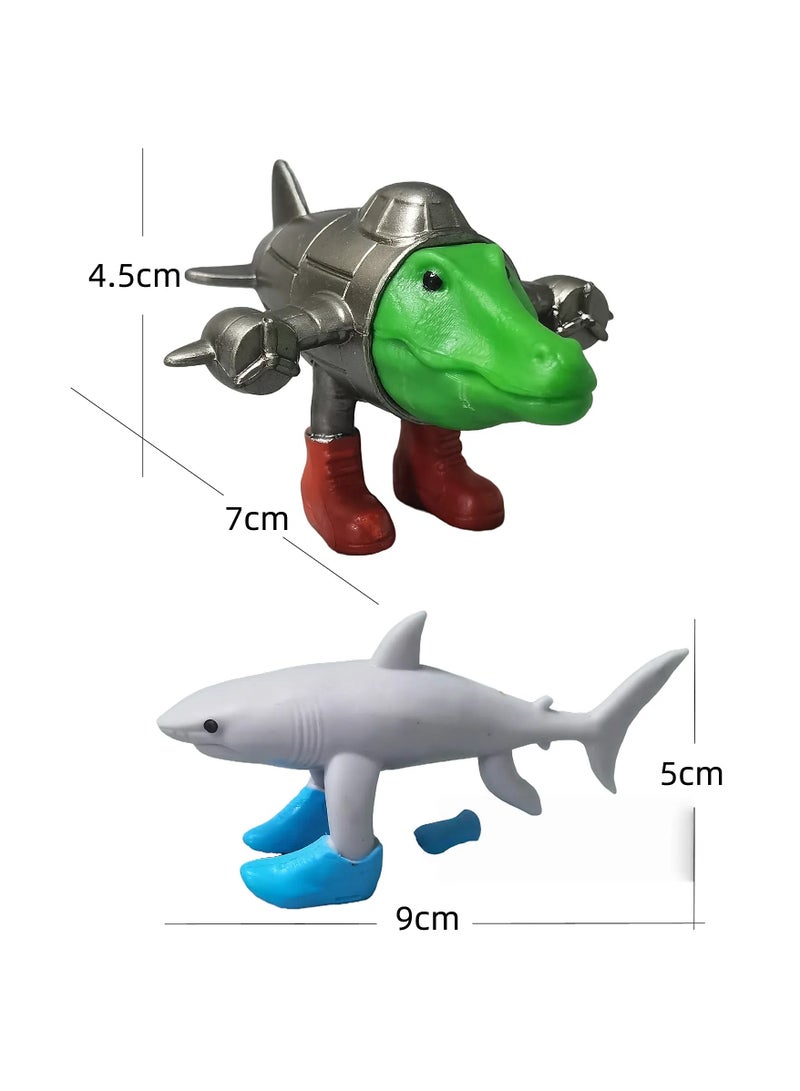 general Mythological Inspired 8-Piece Fantasy Creature Figures，TralaleloTralala、Tung Tung Tung Sahur Collectible Decorative Toys - Image 4