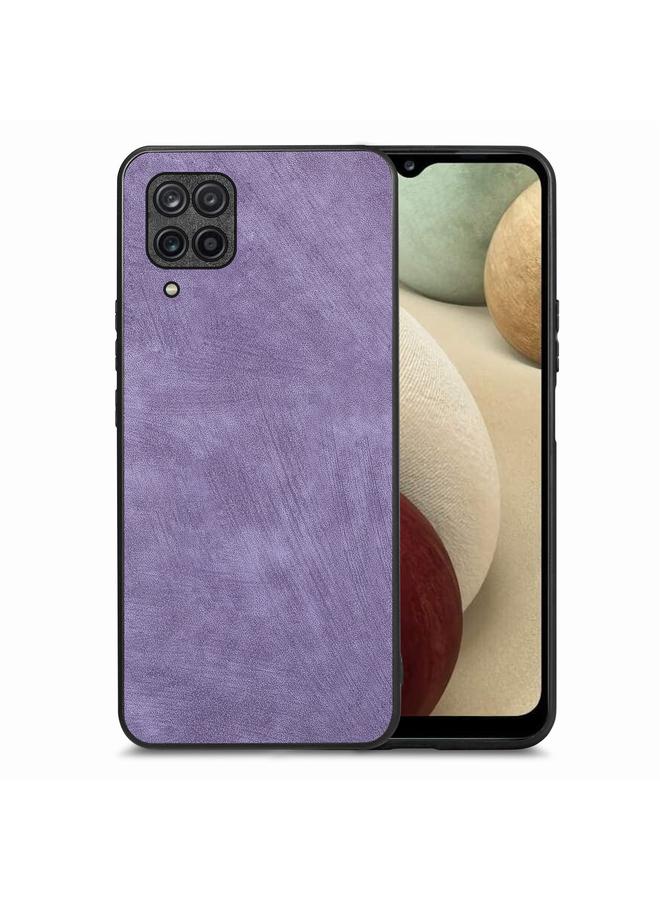 اس-توب جراب لهاتف Samsung Galaxy A12 مصنوع من الجلد العتيق وغطاء خلفي من البولي كربونات - Image 1