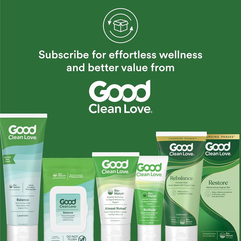 Good Clean Love Balance Personal Moisturizing & Cleansing Wipes - 12 Individually Wrapped Wipes - Image 5