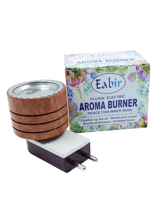 Eabir Kapoor Dani Camphor Diffuser for Home - Electric (Wood), Brown - Image 2