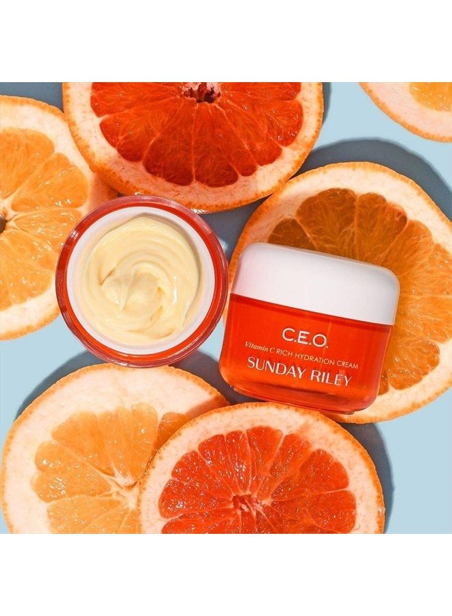 Sunday Riley C.E.O. Vitamin C Rich Hydration Cream Face Moisturizer - Image 4