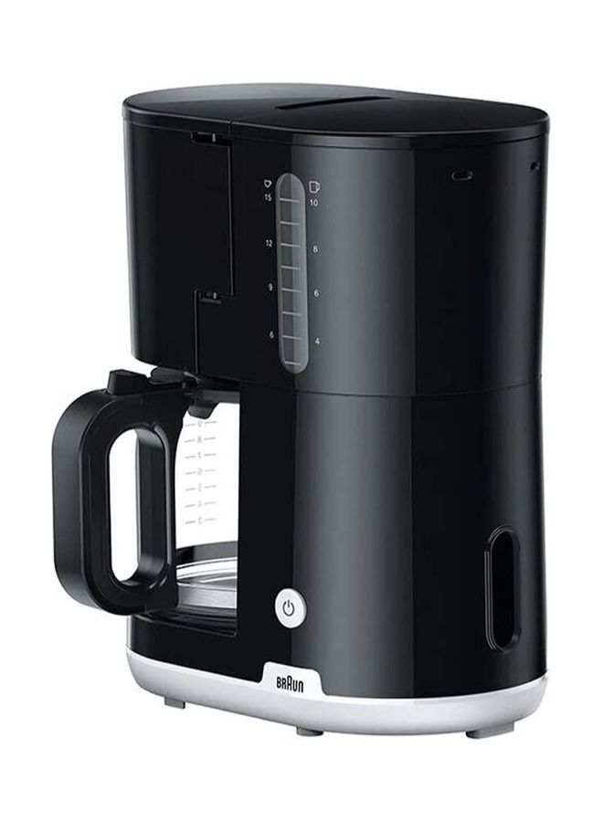 BRAUN Breakfast1 Filter Coffee Maker Aromacafe Optibrew System Automatic Shut Off Coffee Maker Dishwasher Safe 2.5 L 1000 W KF 1100 BK Black - Image 1