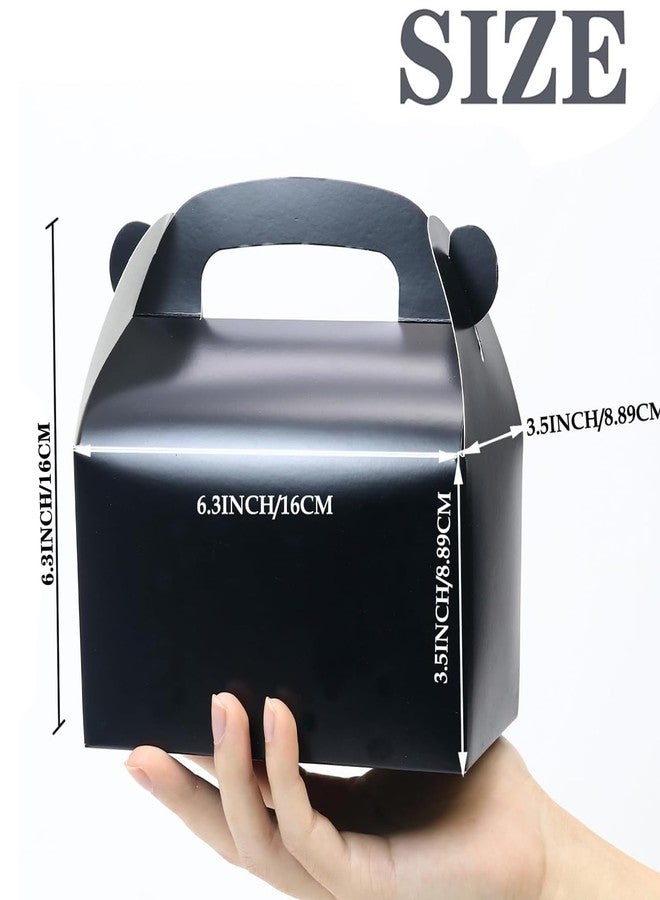 Oletx 30-Pack Black Party Favor Treat Boxes, Goodie Boxes, Gable Paper Gift Boxes with Handles. Perfect for Birthday, Baby Shower and Any Fun Party Decoration Supplies. - Image 3