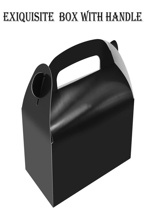 Oletx 30-Pack Black Party Favor Treat Boxes, Goodie Boxes, Gable Paper Gift Boxes with Handles. Perfect for Birthday, Baby Shower and Any Fun Party Decoration Supplies. - Image 4