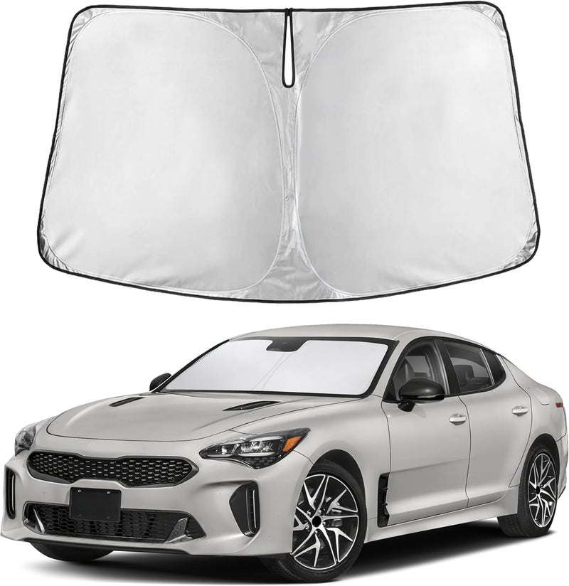 EcoNour Windshield Sunshade for Kia Stringer 2018-2021 2022 2023, Sun Visor for Front Windshield & Window Sun Shade Cover, UV Heat Blocker & Protector, Car Accessories - Image 1