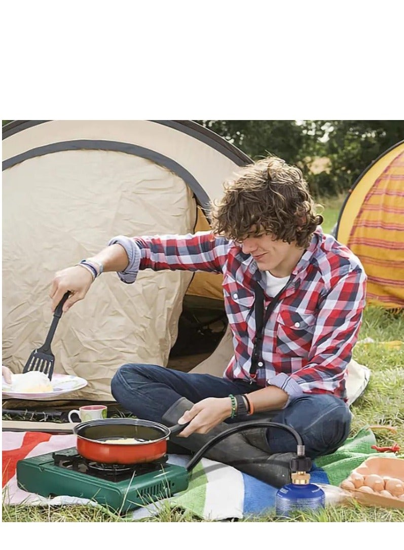 Y&D 1lb Propane Tank Adapter for Disposable Throwaway Cylinder 20lb to Converter Fill 1 Pound Bottles from Easy Use Solid Brass - Image 4