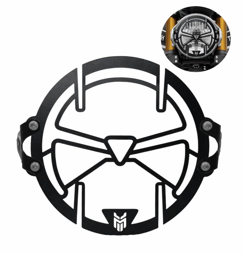 Milachin Triumph Speed 400 Headlight Grill Modern Headlight Protector Guard Motorcycle Accessories (Black) Suitable for Triumph Speed 400 Design Without Batch ^^. - Image 4