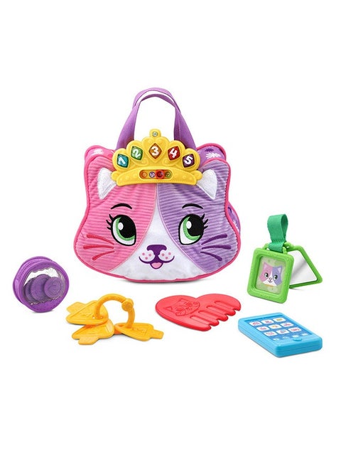 Purrfect Cat Counting Handbag Talking Songs Lights Learning Cat Plush Soft Toy