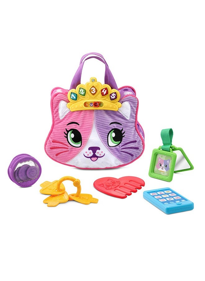 LeapFrog Purrfect Cat Counting Handbag Talking Songs Lights Learning Cat Plush Soft Toy  - Image 1