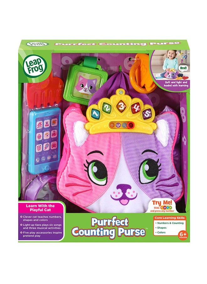 LeapFrog - Purrfect Cat Counting Handbag Talking Songs Lights Learning Cat Plush Soft Toy - Image 1
