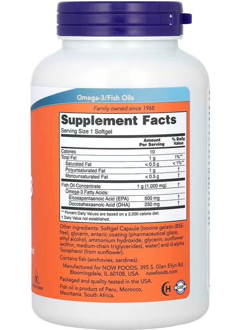 now Ultra Omega-3 Fish Oil, 180 Softgels - Image 2