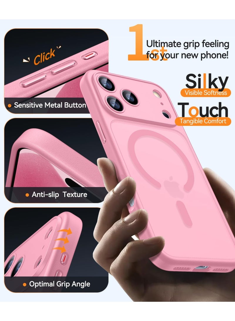 SOKAD MagSafe Matte Pink Case for iPhone 17 Pro Max, Full Camera Protection - Image 5