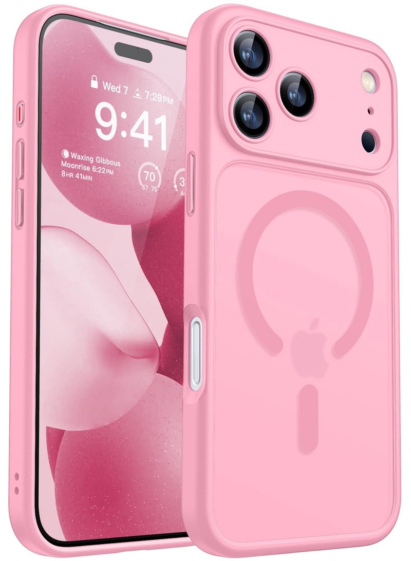 SOKAD MagSafe Matte Pink Case for iPhone 17 Pro Max, Full Camera Protection - Image 1