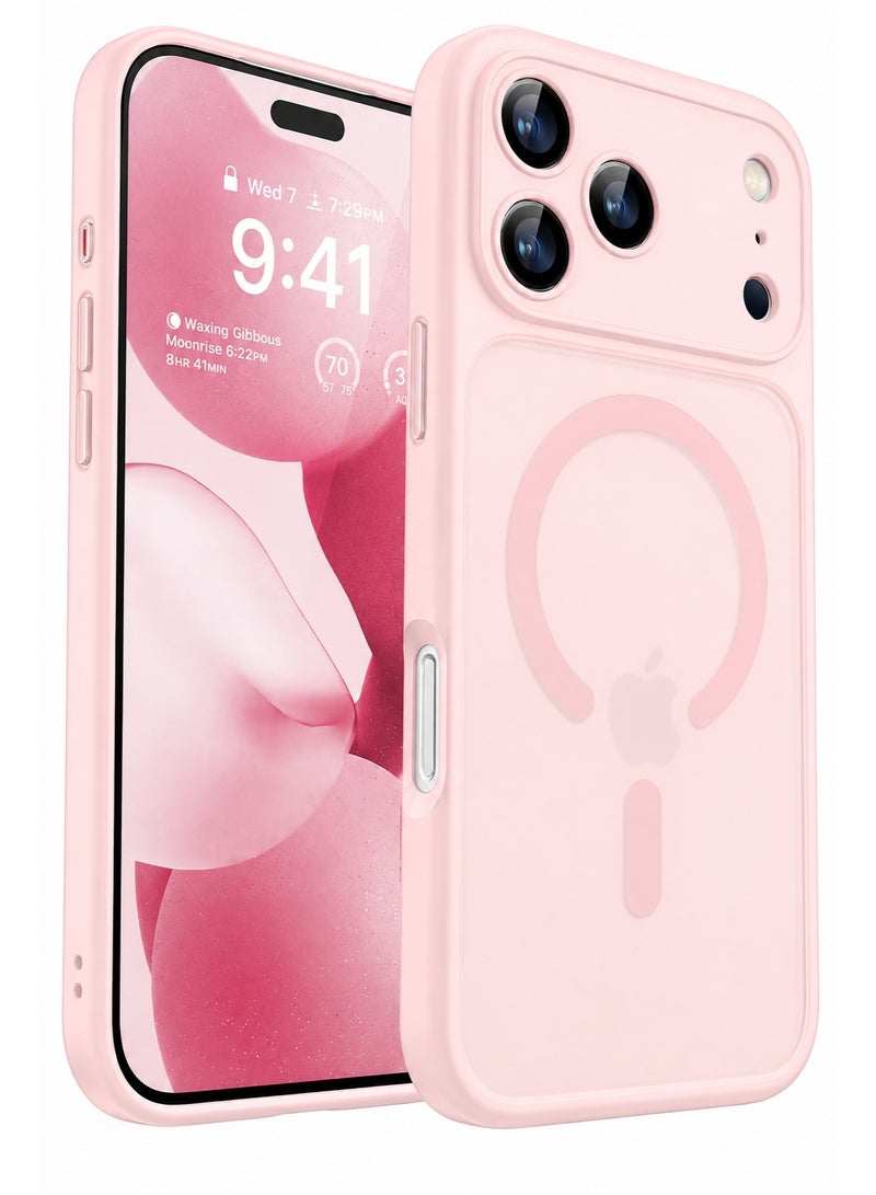 SOKAD MagSafe Matte Pink Case for iPhone 17 Pro Max, Full Camera Protection - Image 1