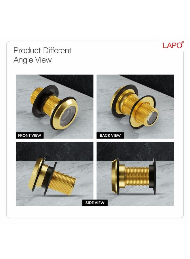 LAPO Wide Angle Door Eye Peephole Viewer - 180 Degree Door Viewer for Home Security with Clear Lens (Black, Pack of 1) - Image 3