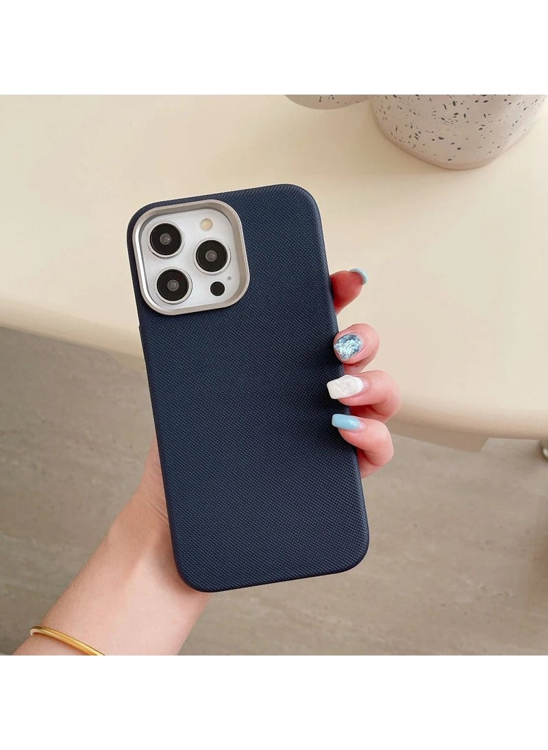 ICARLUS Luxury Metal Lens Frame Case for iPhone 14 Pro Max Magsafe Wireless Charger Magnetic Shockproof Cover Blue  - Image 2