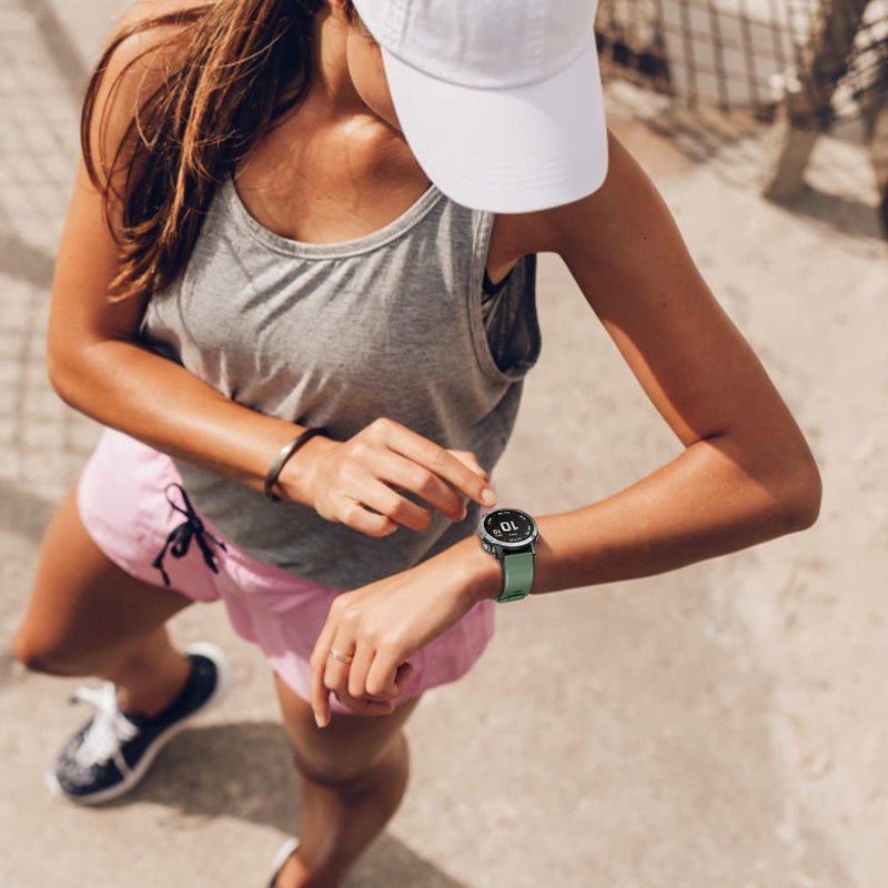 ANCOOL حزام ANCOOL لساعات Fenix 7X / Fenix 6X Pro / Fenix 5X بحجم 26 مم متوافق مع Fenix 6X / Fenix 7X Pro / Fenix 3 (أخضر عسكري) - Image 5