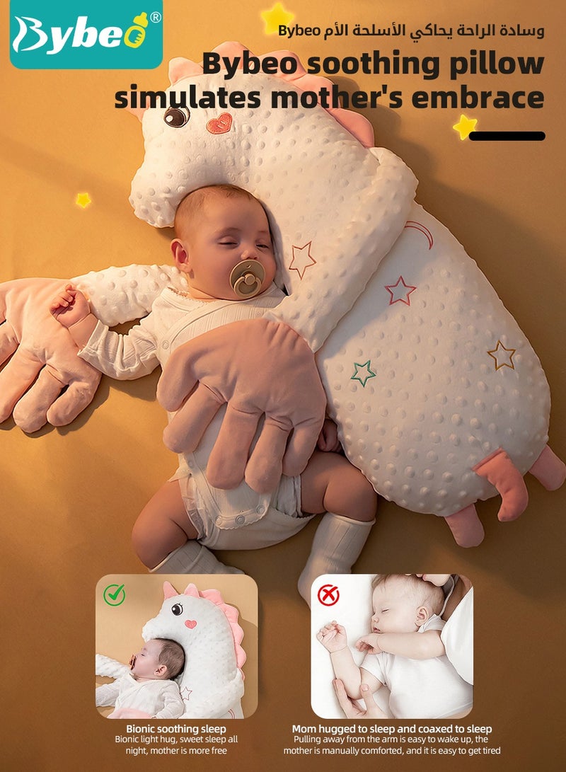 Bybeo Baby Sleep Soothing Doll with Automatic Soothing Palm, Newborn Patting Pillow, Baby Sleep Soother, Baby Sleeping Nursing Pillow with Remote Control, Infant Exhaust Pillow for Startle Prevention,Cute Shape  - Image 5