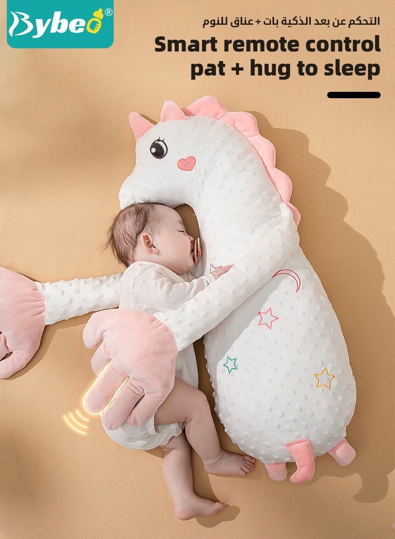 Bybeo Baby Sleep Soothing Doll with Automatic Soothing Palm, Newborn Patting Pillow, Baby Sleep Soother, Baby Sleeping Nursing Pillow with Remote Control, Infant Exhaust Pillow for Startle Prevention,Cute Shape  - Image 3