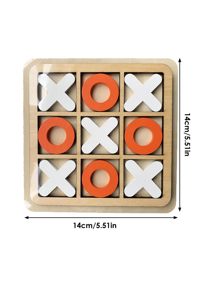 Toy Box - Tic-tac-toe Wooden Board Game Competitive X O Blocks - Image 1