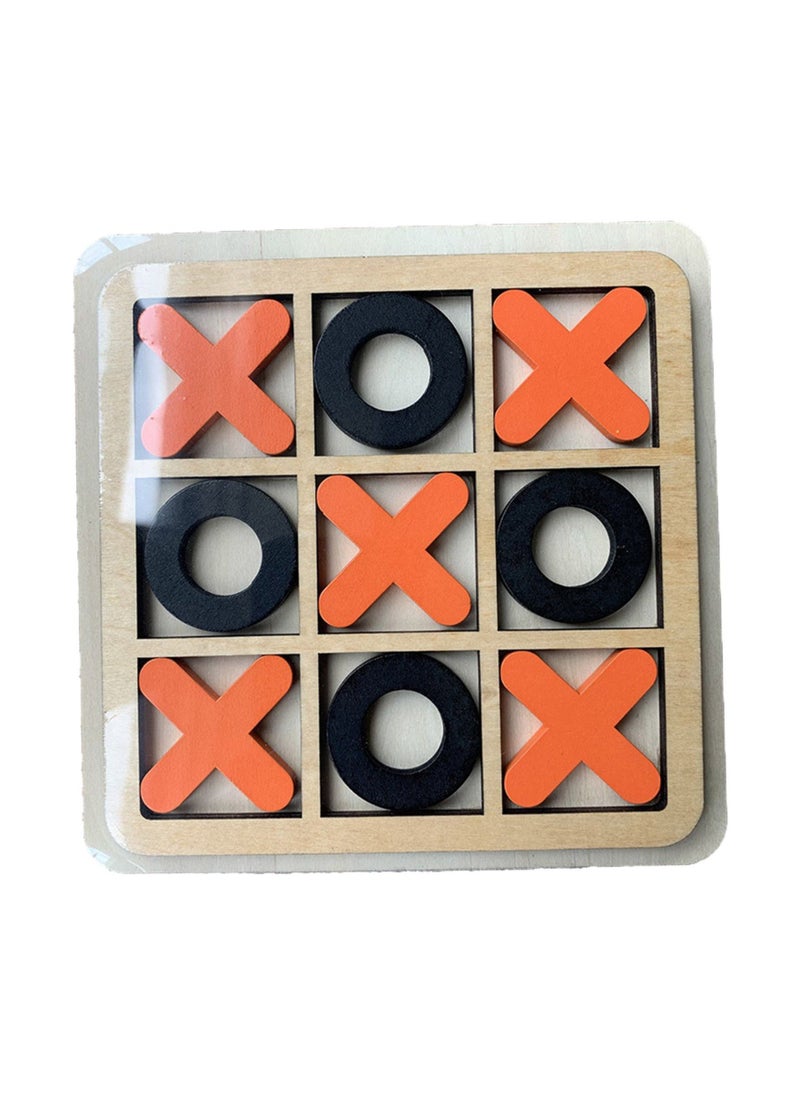 Toy Box - Tic-tac-toe Wooden Board Game Competitive X O Blocks - Image 1