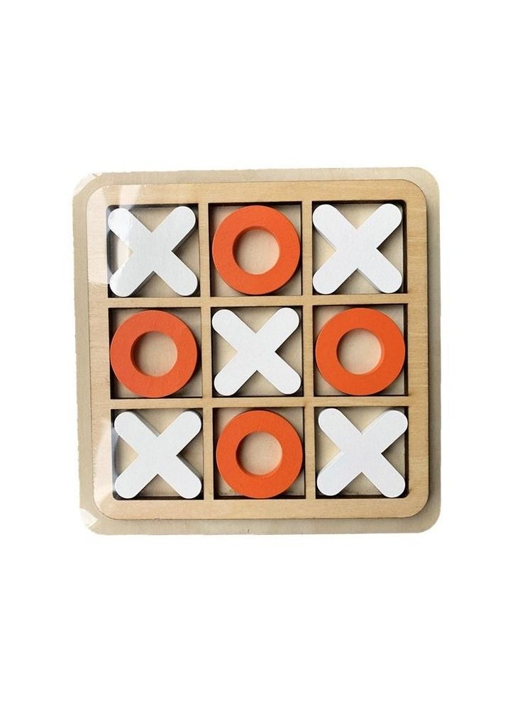 Toy Box - Tic-tac-toe Wooden Board Game Competitive X O Blocks - Image 1