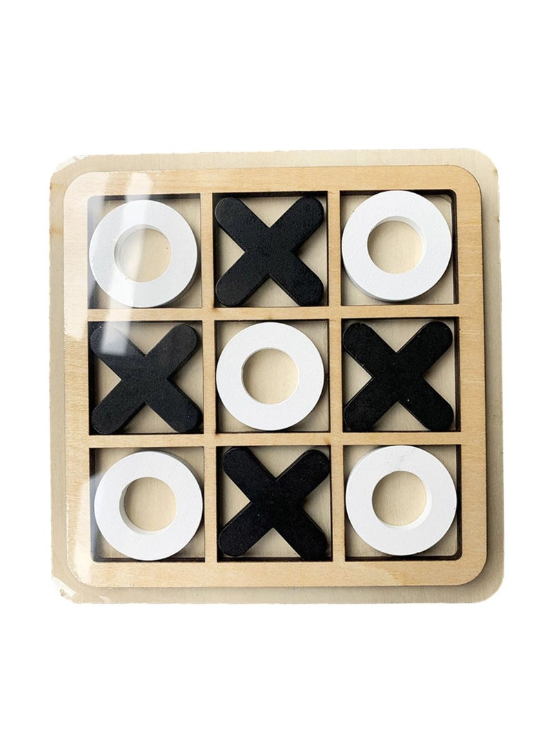 Toy Box - Tic-tac-toe Wooden Board Game Competitive X O Blocks - Image 1