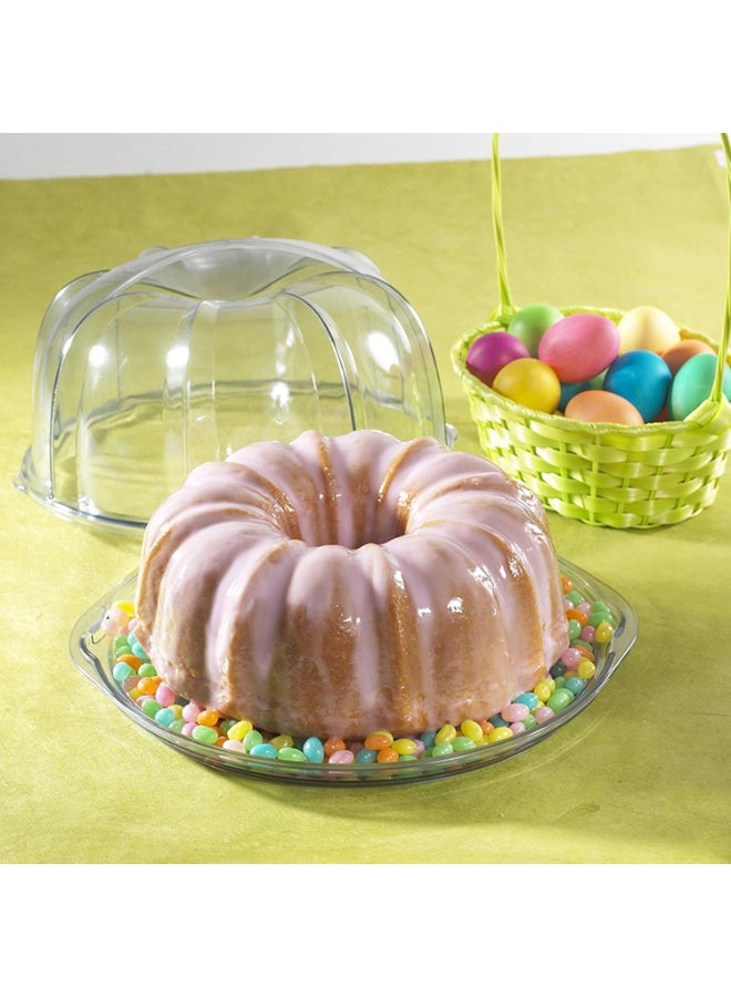 NORDIC WARE Nordic Ware Cake Keeper, Deluxe Bundt, Clear  - Image 2