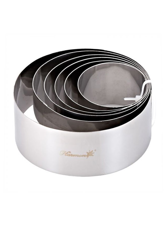 homes r us 6-Piece Harmony Cookie Cutter Silver - Image 1