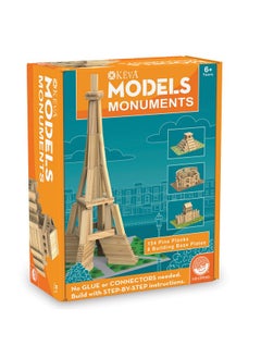 Mindware MindWare KEVA Models Monuments - 154 Wooden Building Planks & Step-by-Step Instructions to Build Iconic World Landmarks  - Image 1