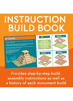 Mindware MindWare KEVA Models Monuments - 154 Wooden Building Planks & Step-by-Step Instructions to Build Iconic World Landmarks  - Image 4