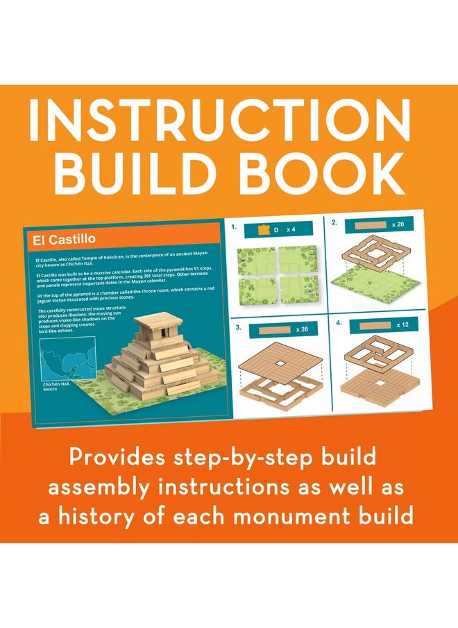 Mindware - MindWare KEVA Models Monuments - 154 Wooden Building Planks & Step-by-Step Instructions to Build Iconic World Landmarks - Image 1