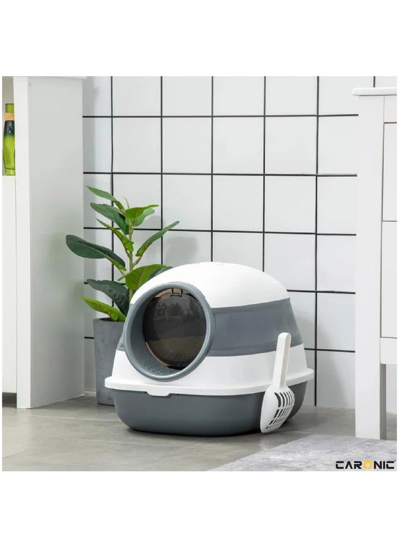 CARONIC - Pet Litter Box Foldable With Litter scoop Portable Closed Splash proof Easy To Clean - Image 1