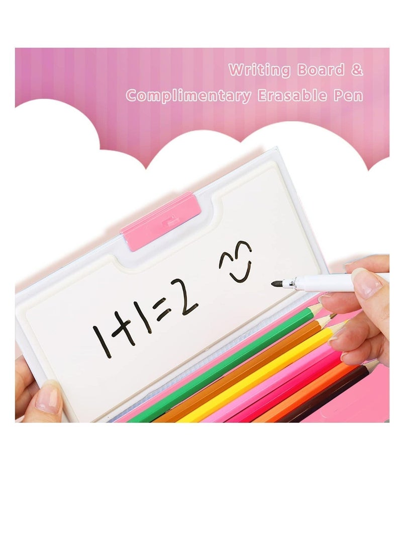 Pop Up Multifunction Pencil Case for Girls and Boys, Cute Cartoon Pen Box Organizer Stationery with Lock, Sharpener, Schedule, Whiteboard, School Supplies, Best Gifts for Kids - Image 2