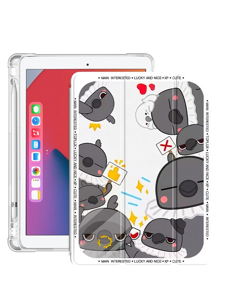 Compatible with iPad Air 7 2025 11-inch - Trifold Case with Pencil Holder | 3-Fold Stand Protective Cover