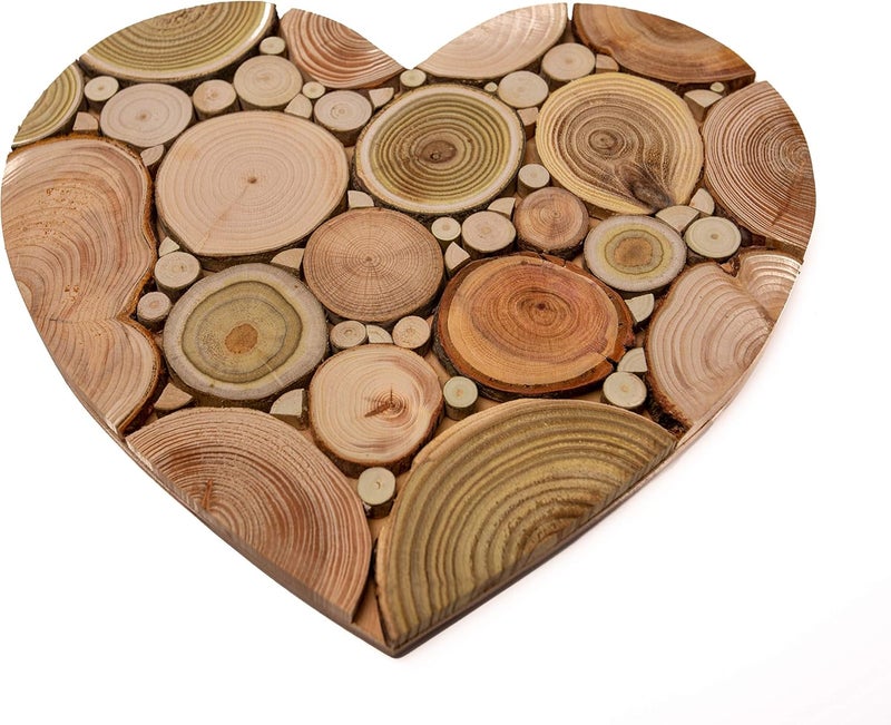 Vicien Heart Shaped Wooden Trivet for Hot Dishes  Romantic Idea For Everyone You Love  Natural Smell  Unique Handmade Art Decor in the Kitchen  Made by SPL Woodcraft Ukraine 87 x 79 x 06 - Image 1