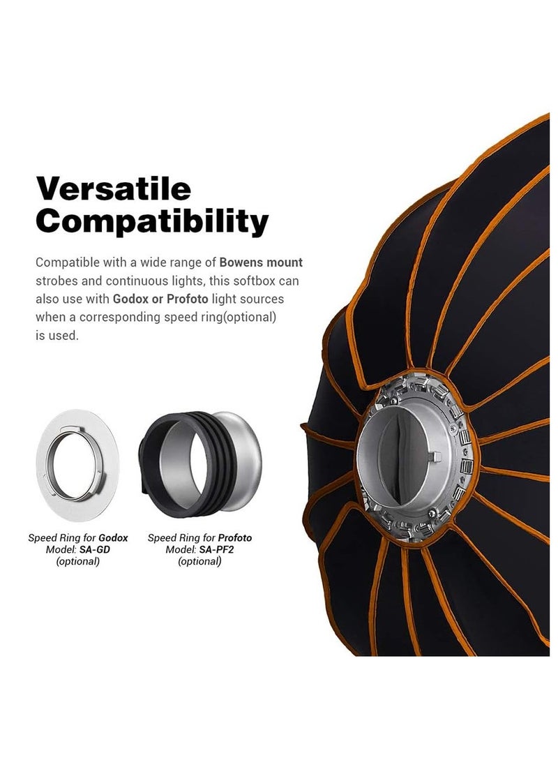 Godox - Godox QR-P70 70cm Quick-Release Parabolic Softbox – Deep Soft Light Modifier for Studio Flash & LED Lights (Bowens Mount) - Image 1