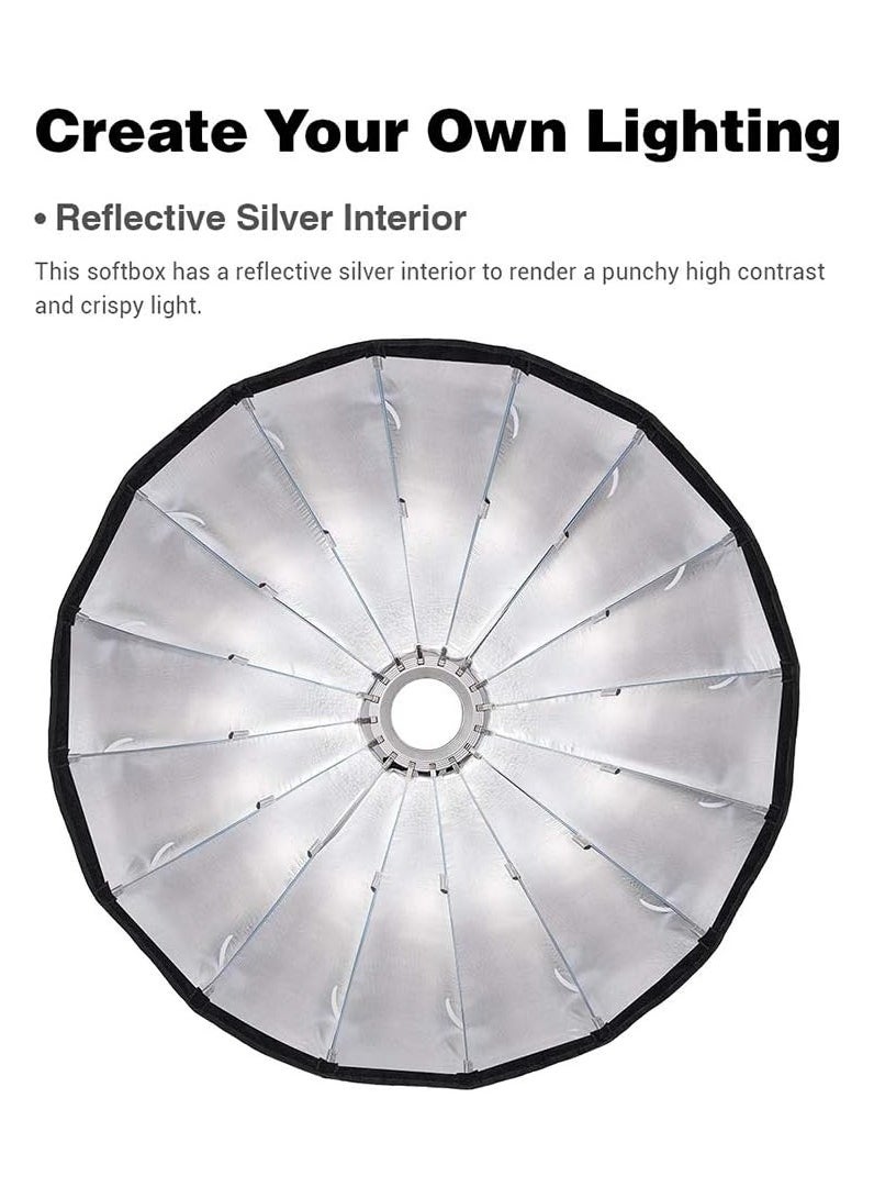 Godox - Godox QR-P70 70cm Quick-Release Parabolic Softbox – Deep Soft Light Modifier for Studio Flash & LED Lights (Bowens Mount) - Image 1