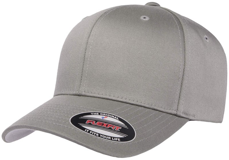 Flexfit Men's Athletic Baseball Fitted Cap, Gray, Large-X-Large - Image 1