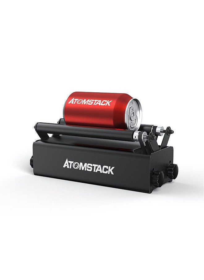 ATOMSTACK R3 Roller for Cylindrical Objects with 360° Rotating Engraving Axis 8 Angle Adjustments Engraving Diameter As Small As 4MM Compatible with 95% of Laser Engraving Machines  - Image 1
