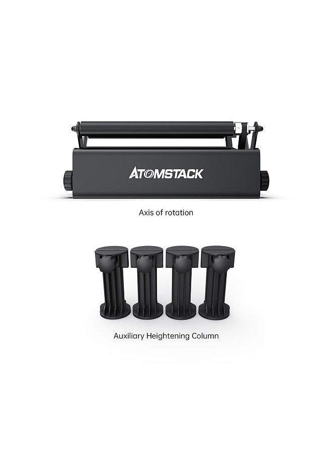 ATOMSTACK R3 Roller for Cylindrical Objects with 360° Rotating Engraving Axis 8 Angle Adjustments Engraving Diameter As Small As 4MM Compatible with 95% of Laser Engraving Machines  - Image 3