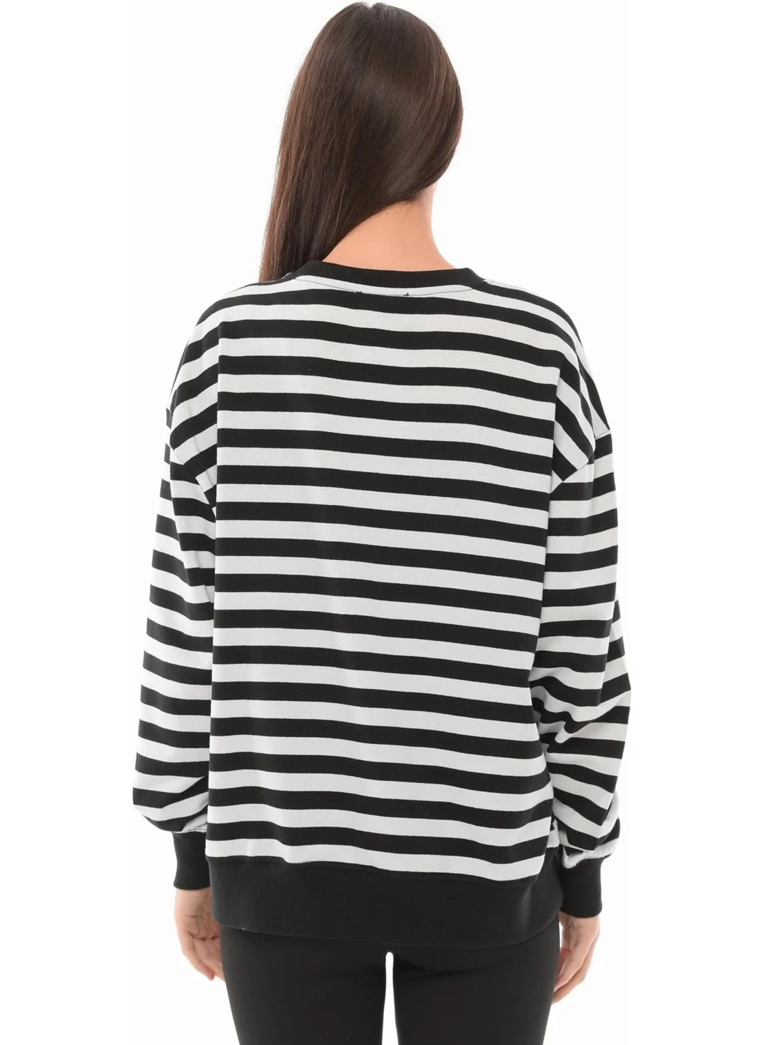 Defy'S Women's Striped Oversize Sweat