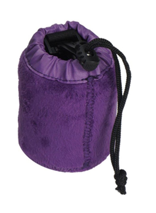 NIBEMINENT Photo Thick Protective Neoprene Pouch Fluff Case Purple  - Image 1