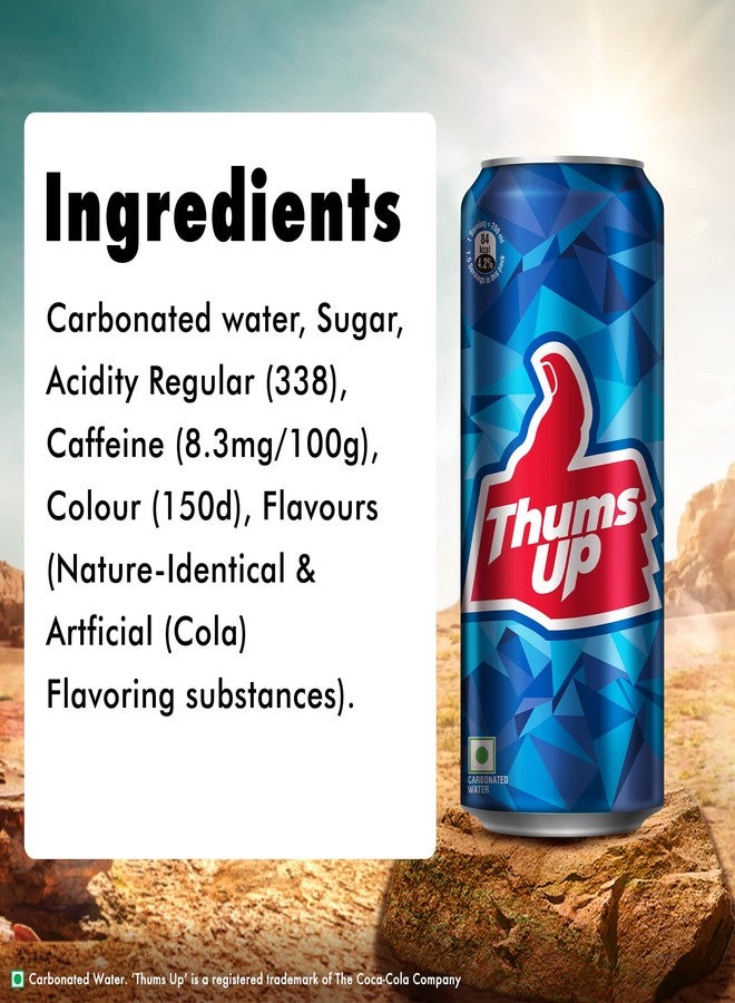 Thums Up Soft Drink Can, 300 ml - Image 2