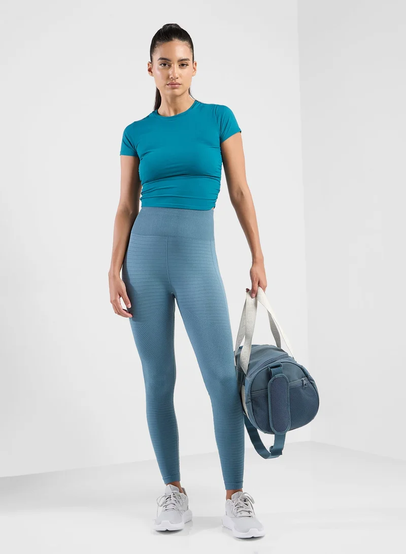 FRWD Ruched Fitted T-shirt