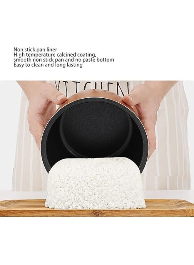 Mini Rice Cooker 2L Portable Non-stick Multifunctional Travel Rice Cooker with Inner Pot Steamer  - Image 4