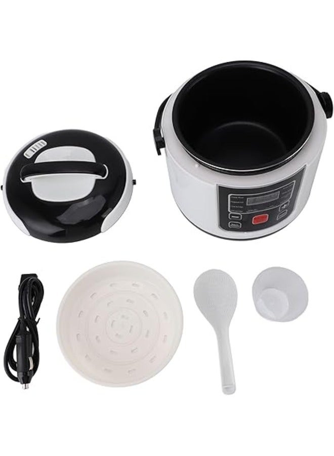 Mini Rice Cooker 2L Portable Non-stick Multifunctional Travel Rice Cooker with Inner Pot Steamer  - Image 5