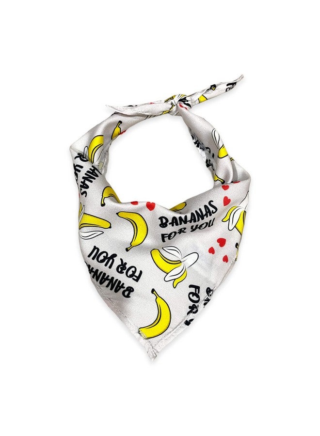 W Brings Bananas For You Dog Bandana | This Stunning Gorgeous Dog Bandana Scarf Is Perfect For Your Daily Walks. One Size Fits All. - Image 3