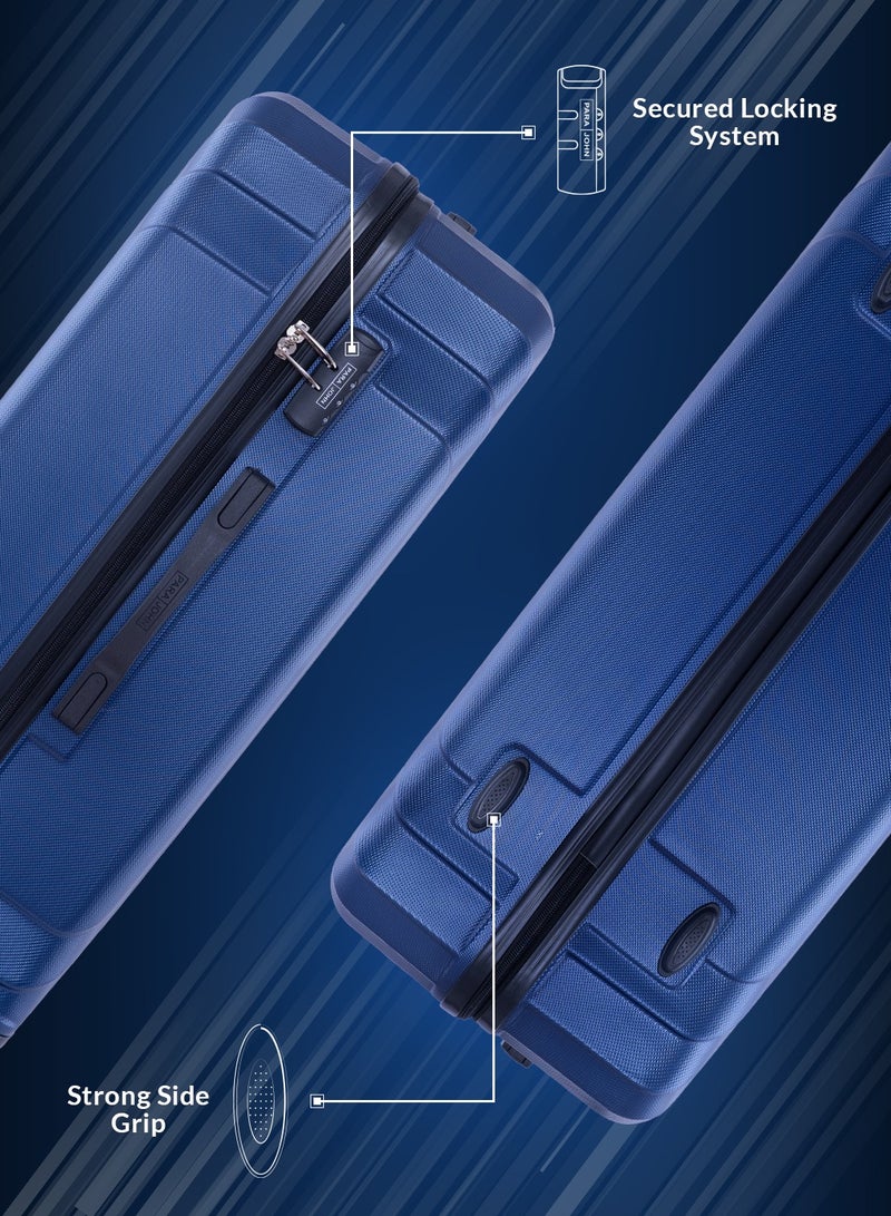 PARAJOHN Winso Cabin Size ABS Hardside Spinner Luggage Trolley 20 Inch Navy  - Image 4